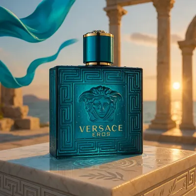 Versace Eros Eau de Toilette artistic background