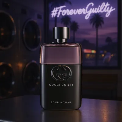Gucci Guilty Pour Homme Eau de Toilette artistic background