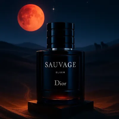 Dior Sauvage Elixir artistic background