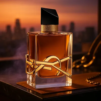 Yves Saint Laurent Libre Eau de Parfum Intense artistic background