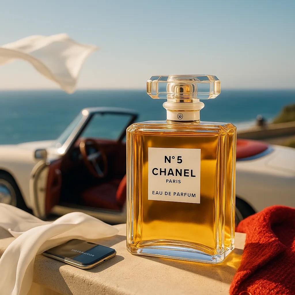 CHANEL N°5 Eau de Parfum artistic background